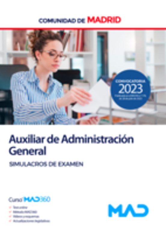 Auxiliar De Administración General Comunidad De Madrid. Simulacros De