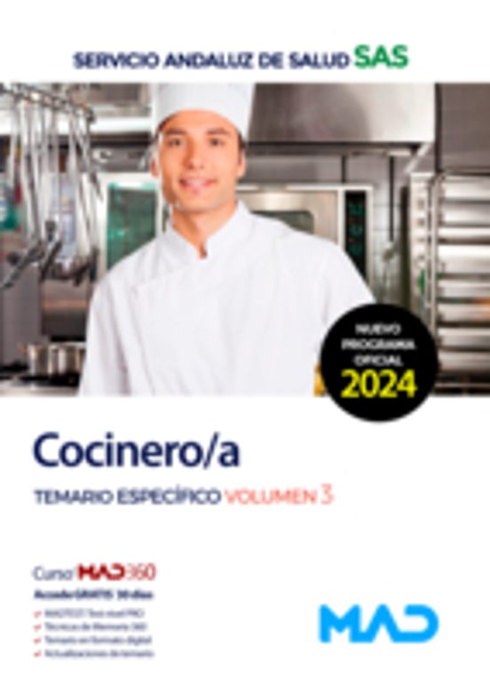 Cocinero/a Del Servicio Andaluz De Salud . Temario Específic O V
