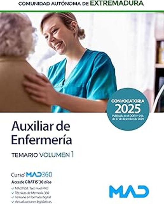 Auxiliar De Enfermería. Temario Volumen1