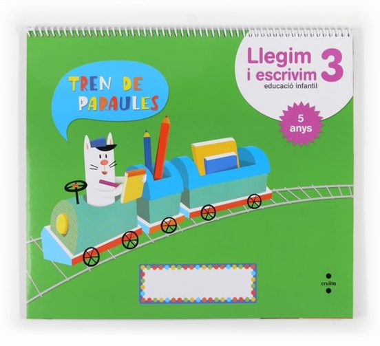 Col·lecció Tren de Paraules. Llegim i Escrivim-Quadern 3 Cataluna Infa