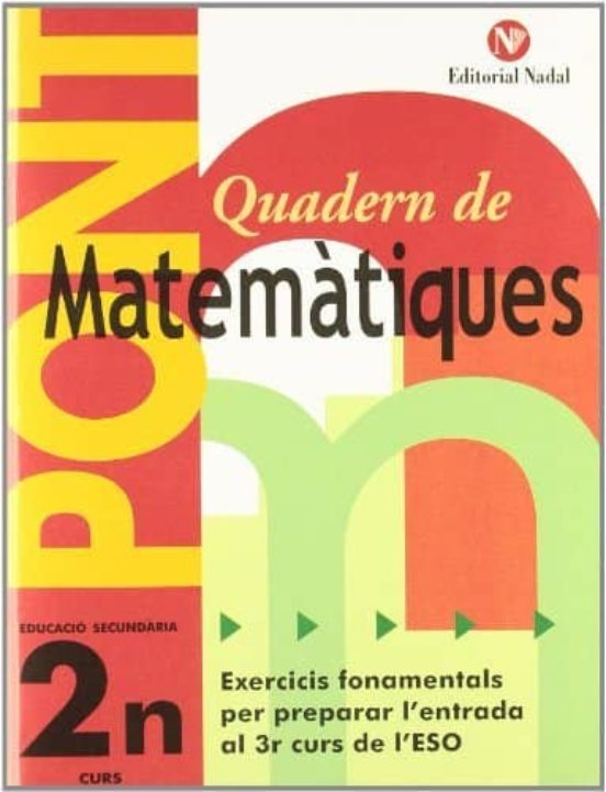 Quadern Matemàtiques 2º Pont Eso Cat
