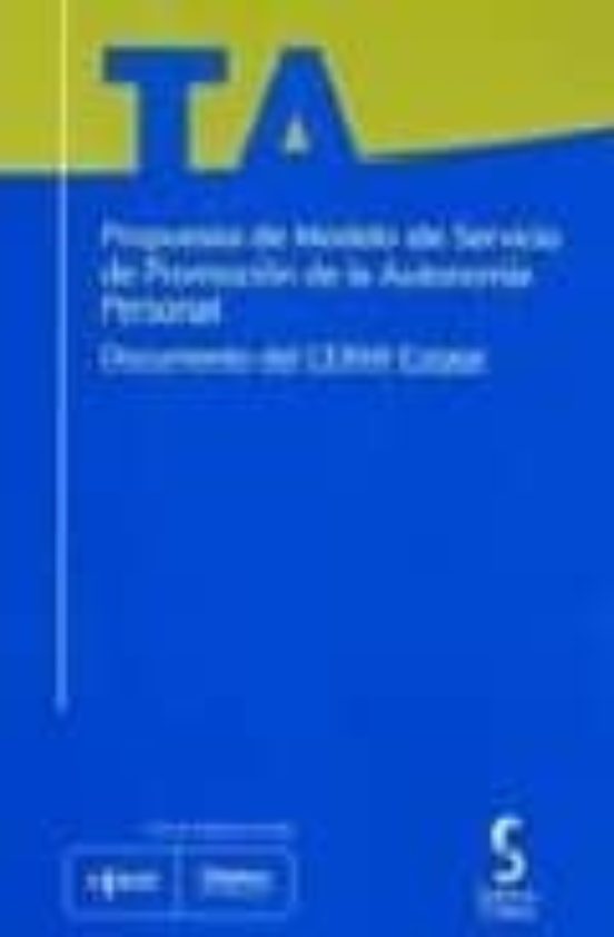 Propuesta Del Modelo De Servicio De Promocion De La Autonomia Per Sona
