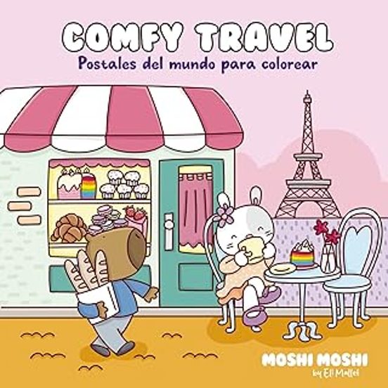 Comfty Travel. Escenas Relajantes Para Colorear