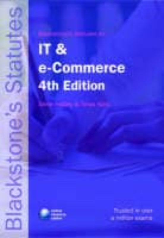 Blackstone S Statutes On It And E-commerce
