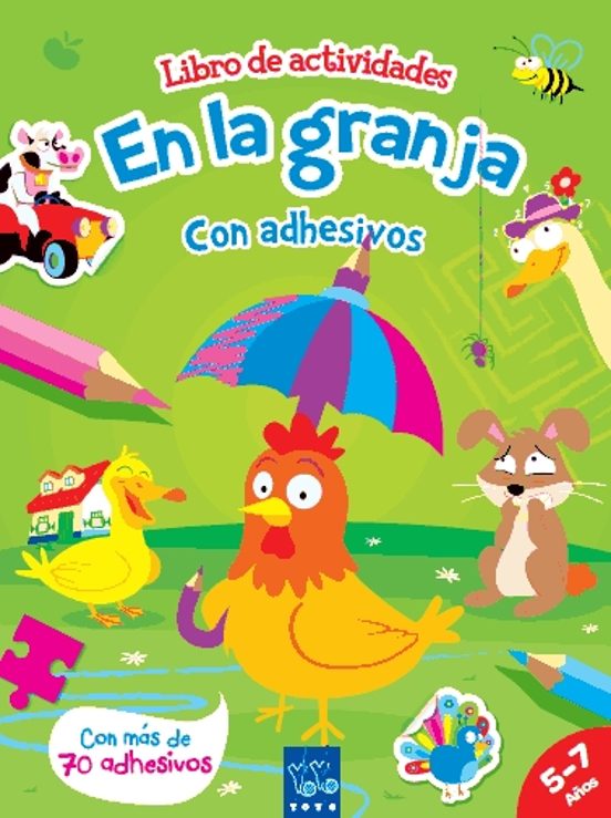 En La Granja 1: Actividades Con Adhesivos