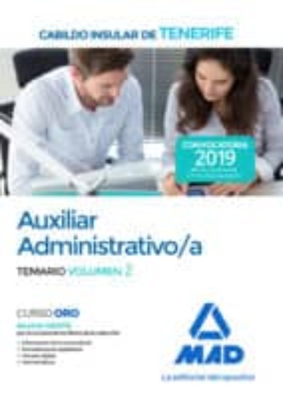 Auxiliar Administrativo/a Del Cabildo Insular De Tenerife. Temario Volumen 2