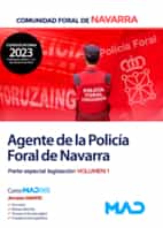 Agente De La Policia Foral De Navarra. Temario Parte Especial Legislac