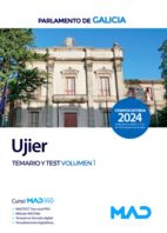 Ujier. Temario Volumen 1 Y Test