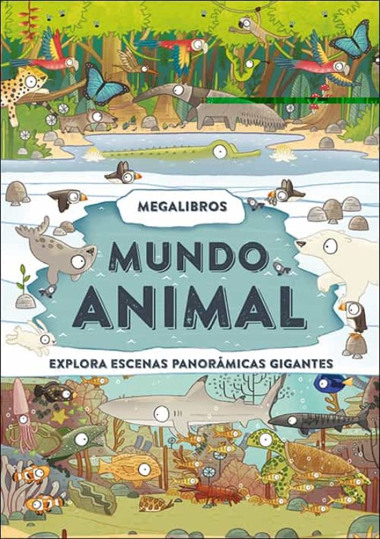 Megalibros: Mundo Animal: Explora Escenas Panoramicas Gigantes