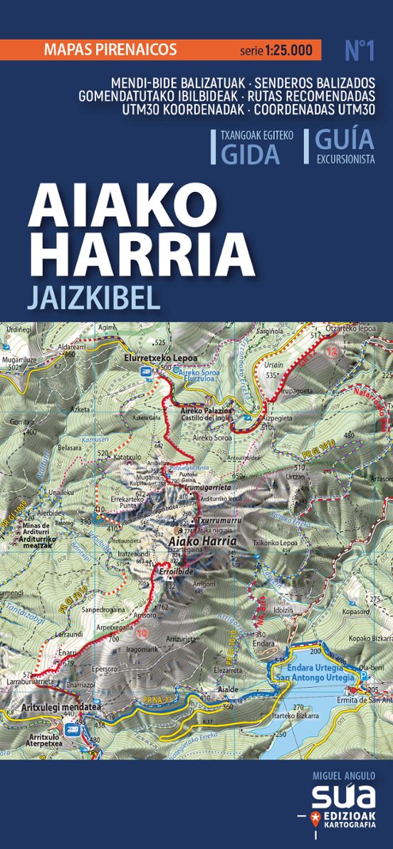 Aiako Harria-mapas Pirenaicos