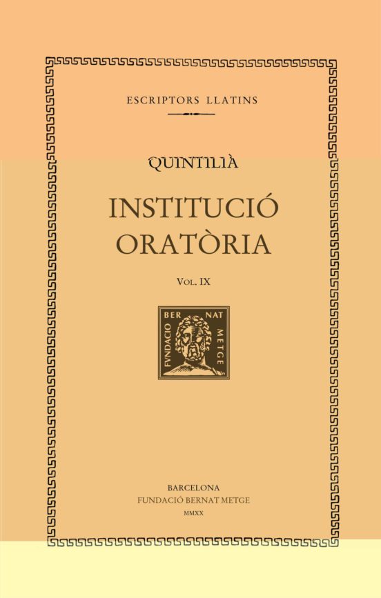 Institucio Oratoria Vol. Ix