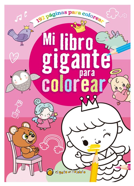 Mi Libro Gigante Para Colorear Rosa