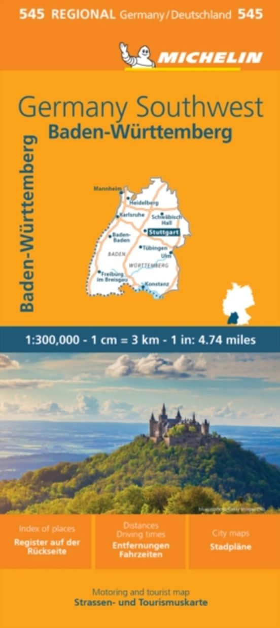 Mapa Regional Germany Southwest 11545