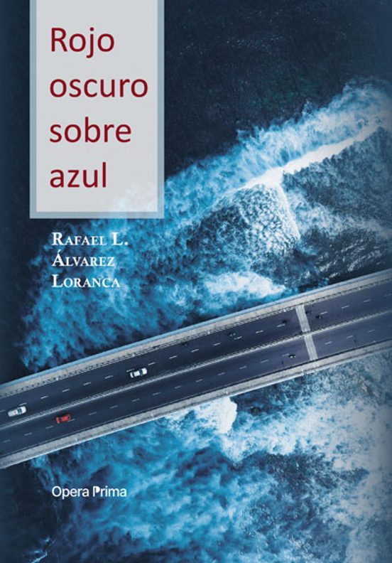 Rojo Oscuro Sobre Azul