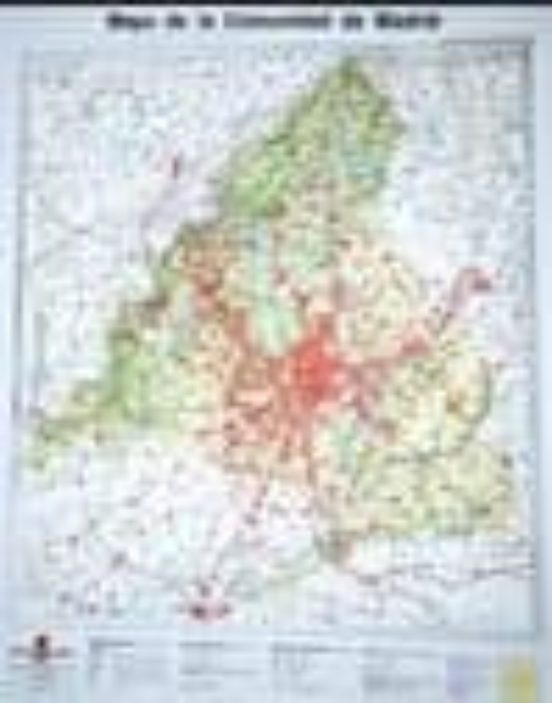 Mapa En Relieve De La Comunidad De Madrid