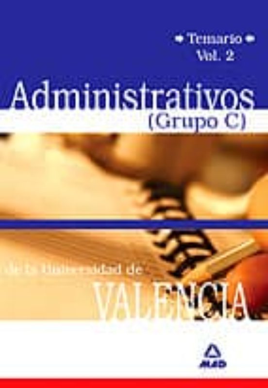 Administrativos Universidad De Valencia: Temario