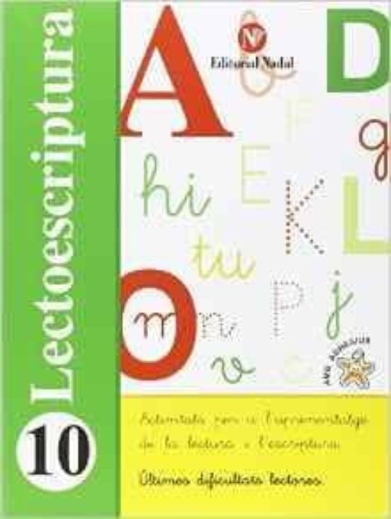 Lectoescriptura Nº 10 Infantil Cat