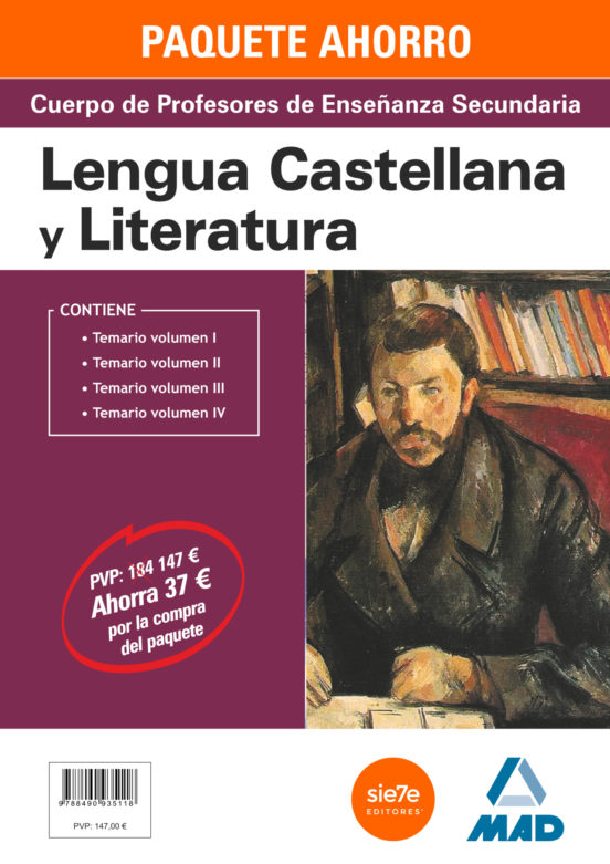 Temario Paquete Ahorro. Lengua Y Literatura