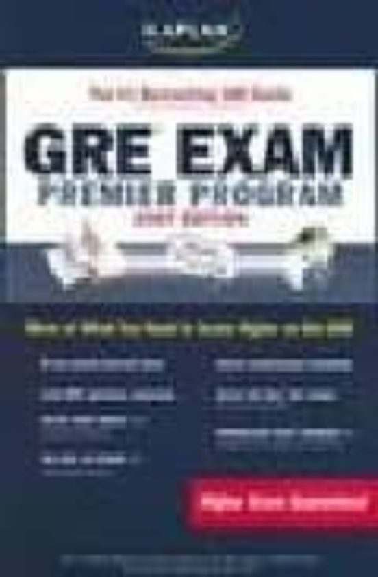Kaplan Gre Exam 2007: Premier Program