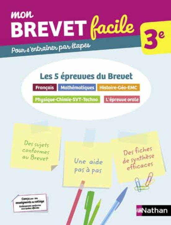 Mon Brevet Facile - Toutes Les Matieres 3e