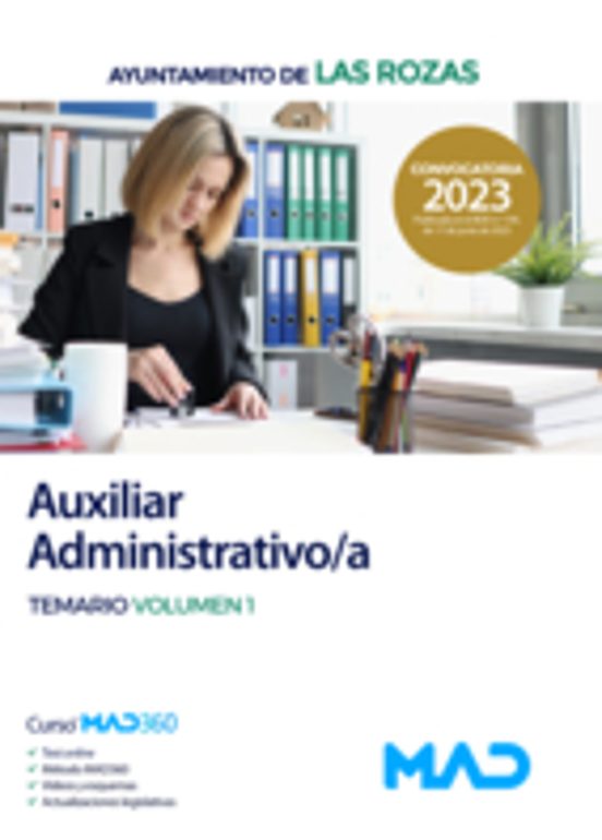 Auxiliar Administrativo/a. Temario Volumen 1 Ayuntamiento De Las Rozas