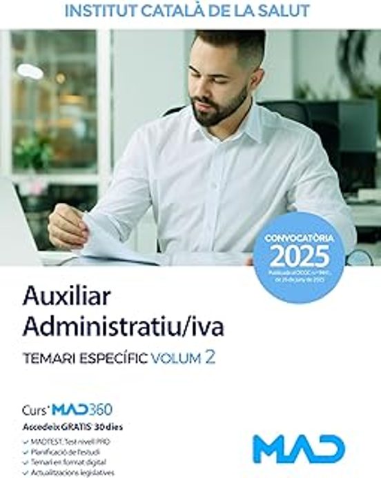 Auxiliar Administratiu/iva. Instituto Catalán De La Salud Temari