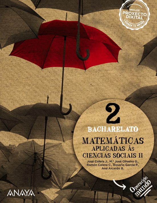 Matemáticas Aplicadas Ás Ciencias Sociais Ii 2º Bachillerato Galicia O