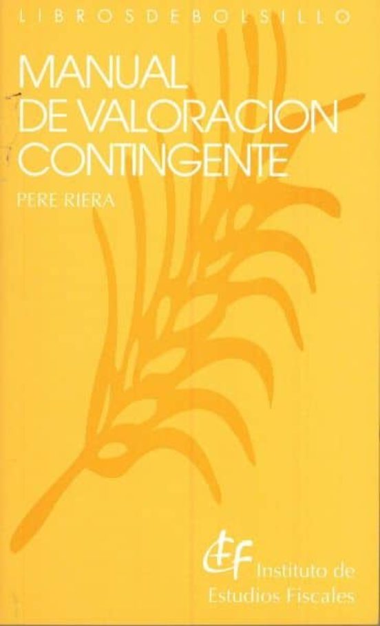 Manual De Valoración Contingente