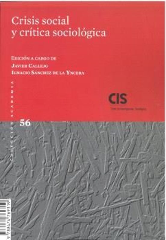Crisis social y crítica sociológica