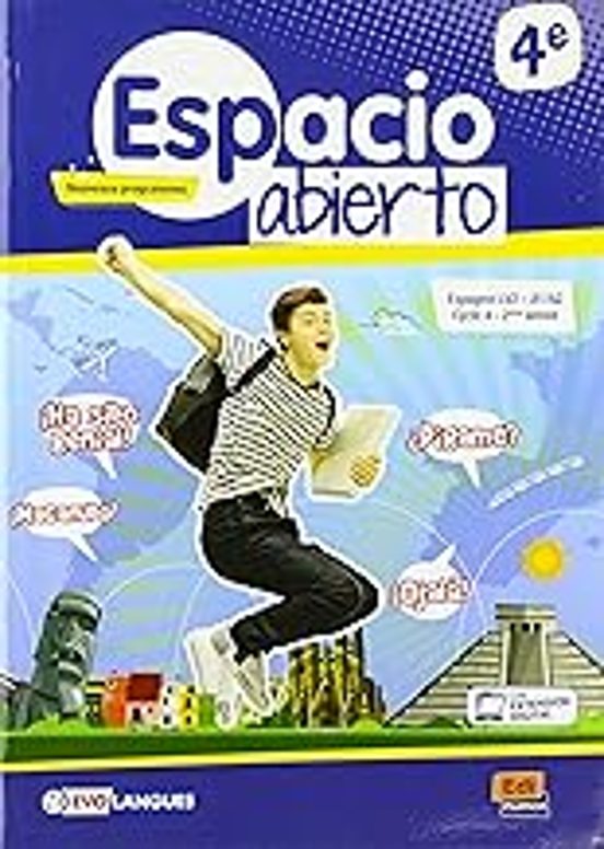 Espacio Abierto 4 Livre Leleve Noveaux Nivel A1/a2
