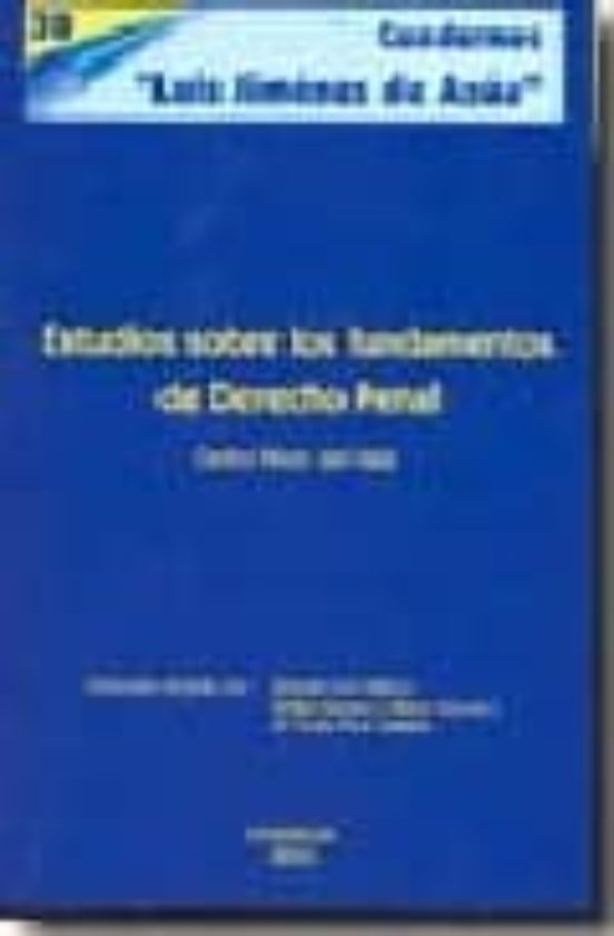 Estudios Sobre Los Fundamentos De Derecho Penal