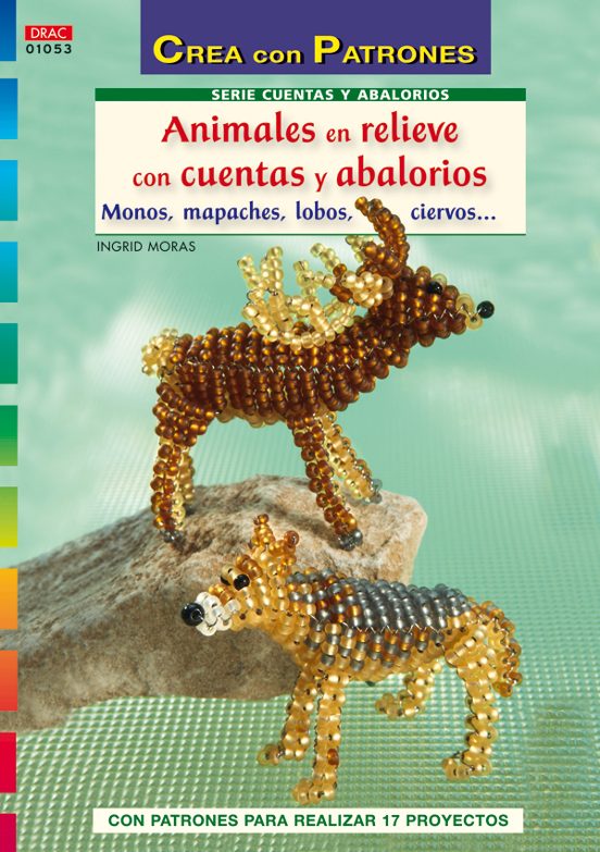Animales En Relieve Con Cuentas Y Abalorios: Monos Mapaches Lob Os Cie