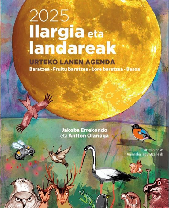 2025 Argia Agenda-ilargia Eta Landareak