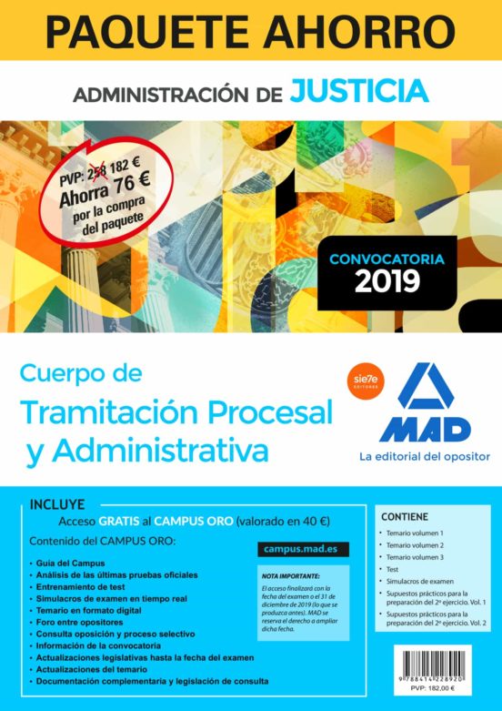 Paquete Ahorro Tramitación Procesal Y Administrativa