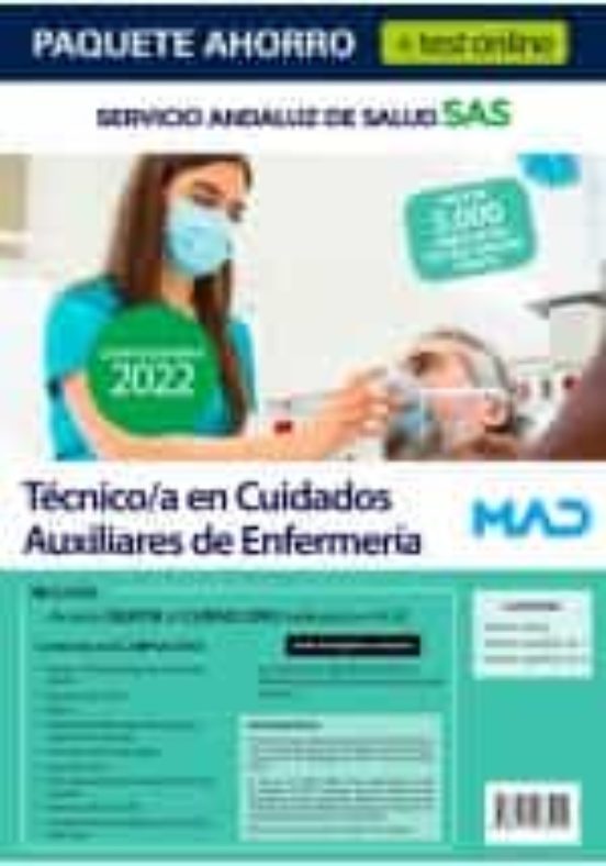 Paquete Ahorro + Test Online Técnico/a En Cuidados Auxiliares De Enfer