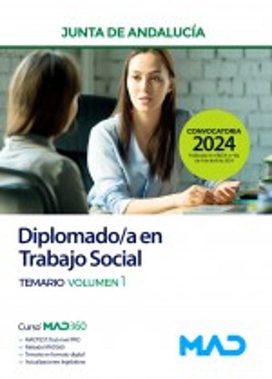 Diplomado/a En Trabajo Social De La Junta De Andalucia. Temario Vol. 1