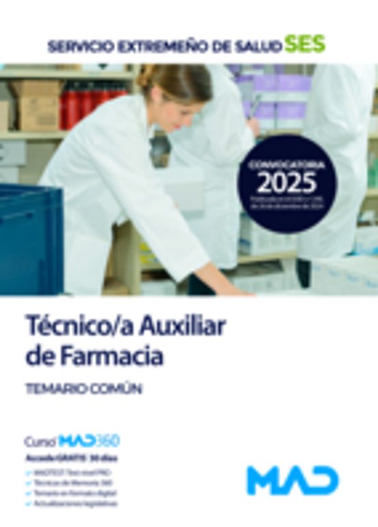 Técnico/a Auxiliar De Farmacia. Temario Común