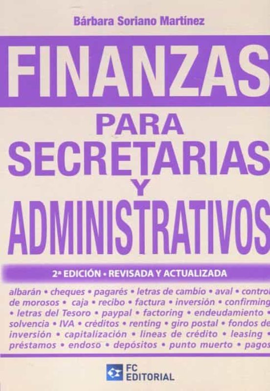 Finanzas Para Secretarias Y Administrativos