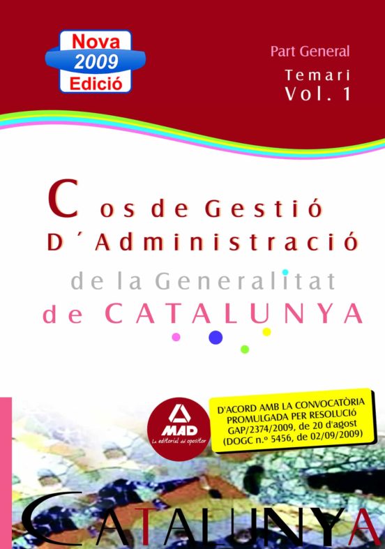 Cos De Gestio Dadministracio De La Generalitat. Escala Gestio Parte Ge