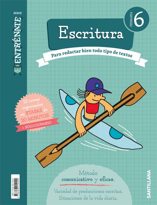 Entrénate. Cuaderno Escritura 6 Primaria