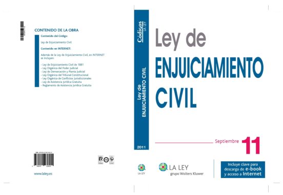 Ley De Enjuiciamiento Civil 2011 + Ebook