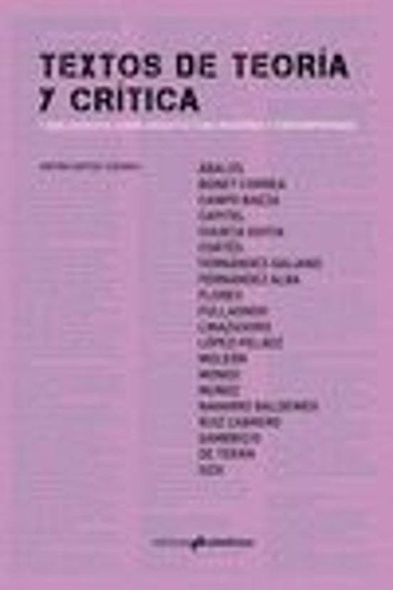 Textos De Teoria Y Critica Y Bibliografia Sobre Arquitectura Moderna Y