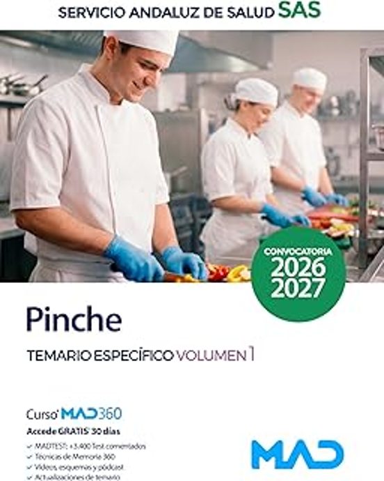 Pinche Del Servicio Andaluz De Salud . Temario Específico Vo Lume