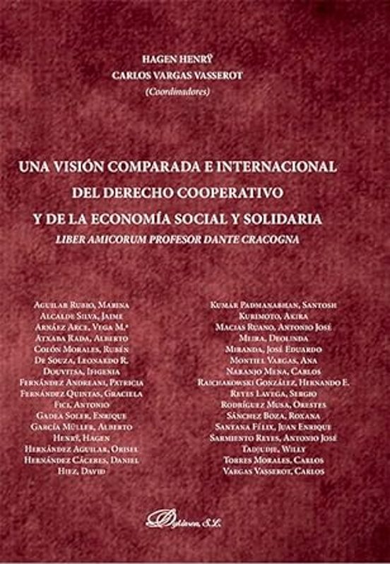 Una Visión Comparada E Internacional Del Derecho Cooperativo Y De La Economía Social Y Solidaria