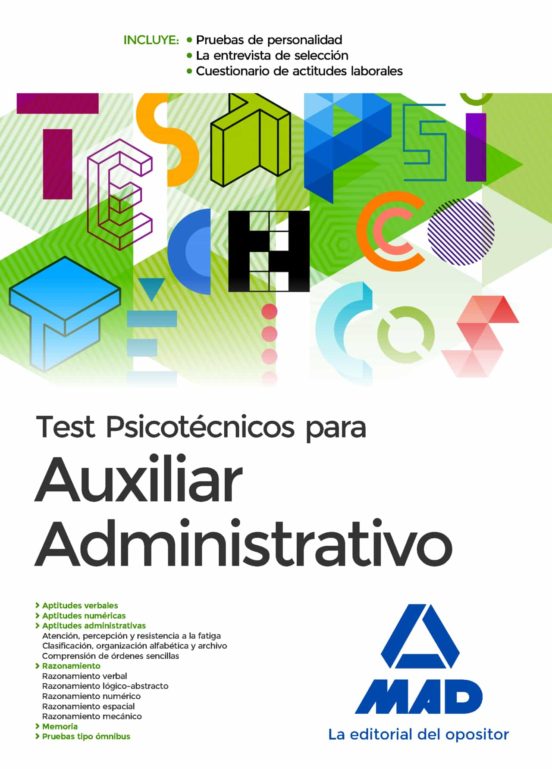 Test Psicotécnicos Para Auxiliar Administrativo