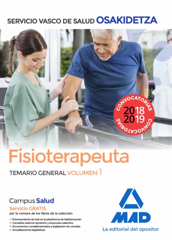 Fisioterapeuta De Osakidetza-Servicio Vasco De Salud. Temario General Volumen 1