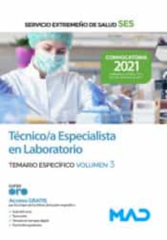 Técnico/a Especialista En Laboratorio Del Servicio Extremeño De Salud . Temario Específico Volumen 3
