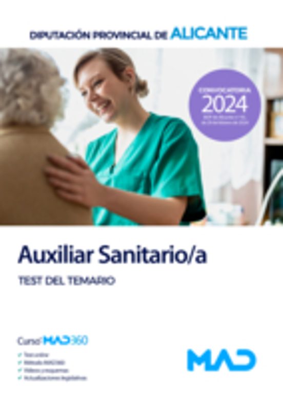 Auxiliar Sanitario/a. Test Del Temario. Diputación Provincial De Alica