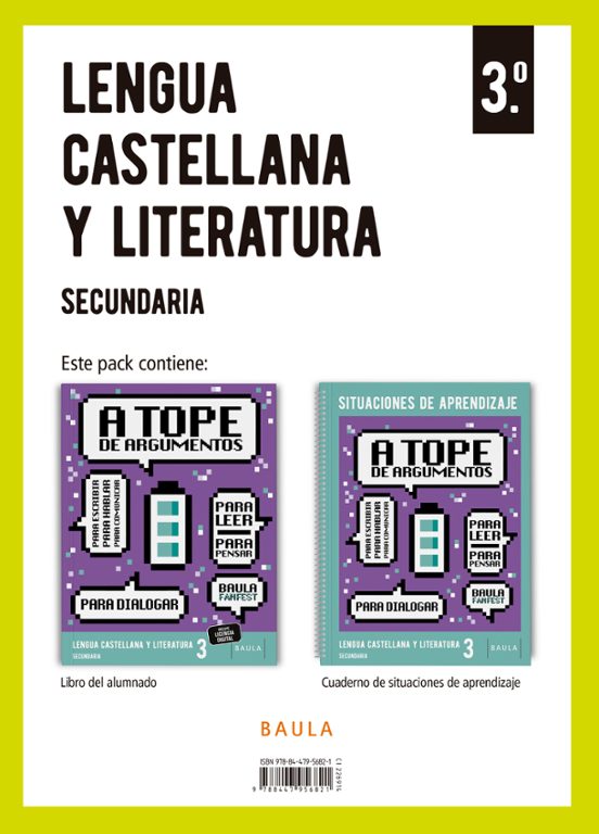 Lengua Castellana y Literatura 3º ESO + Cuaderno Fanfest