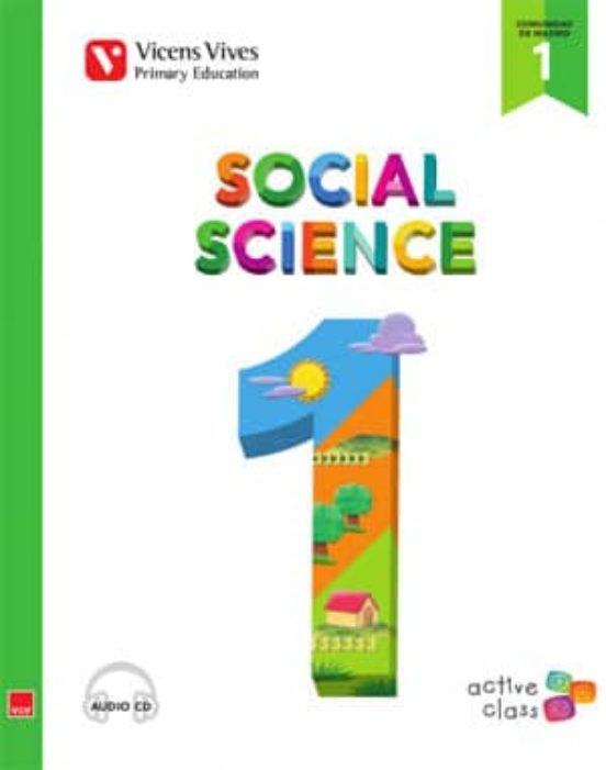 Social Science 1º Educacion Primaria Comunidad de Madrid Book + Cd